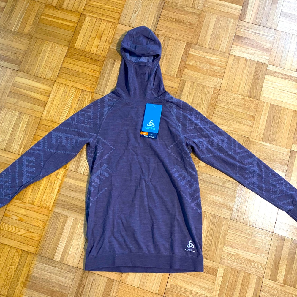 Odlo baselayer running long sleeve, odlo running, size medium NWT
